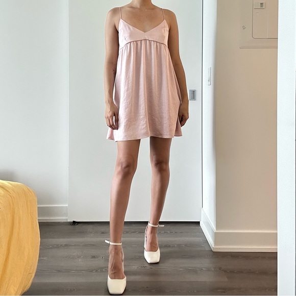 wilfred pink lover dress from aritzia - Picture 1 of 5